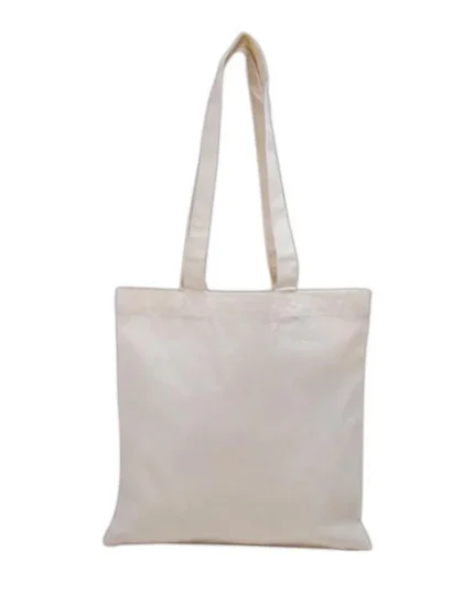 12 ct Over-the-Shoulder 26 in Long Handle Cotton Tote Bags - By Dozen